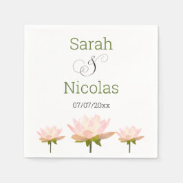 Guardanapo De Papel Wedding napkins personalized minimalist
