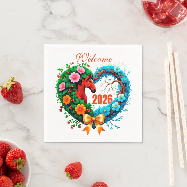 Guardanapo De Papel Welcome 2026 (Insitu)