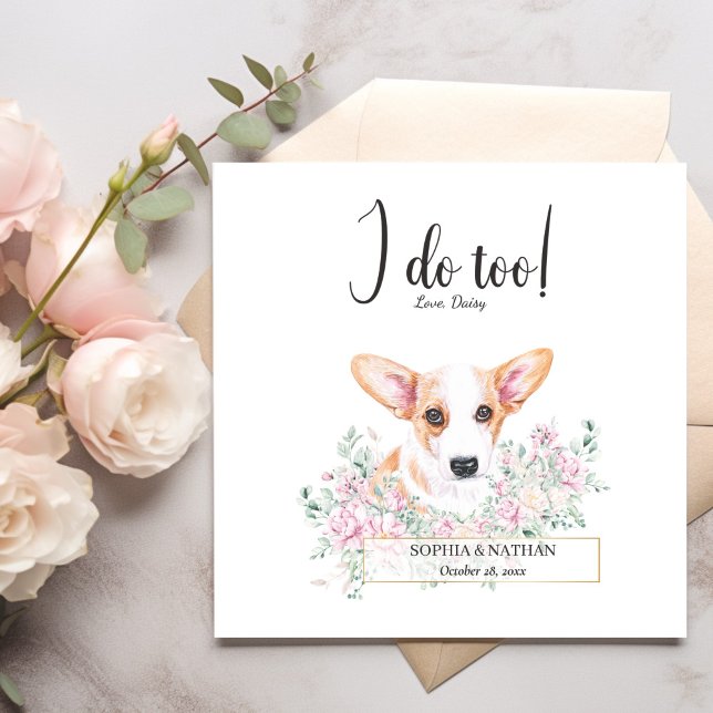 Guardanapo De Papel Welsh Corgi Dog Wedktail Napkins (Criador carregado)