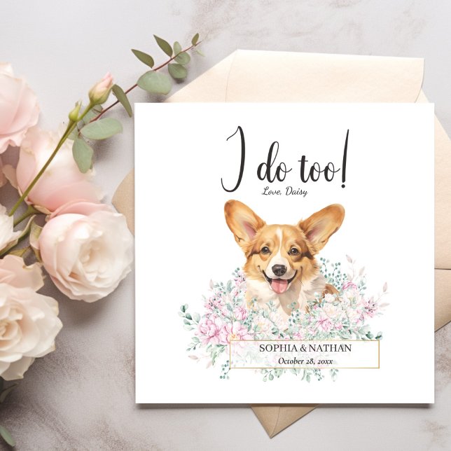 Guardanapo De Papel Welsh Corgi Puppy Dog Casamento Cocktail Napkins (Criador carregado)