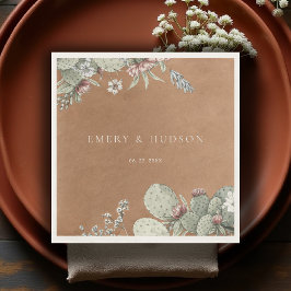 Guardanapo De Papel Western Cowboy Vintage Southwest Floral Wedding