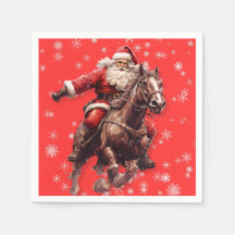 Western Papai noel Paper Napkins