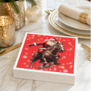 Guardanapo De Papel Western Papai noel Paper Napkins