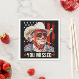 Guardanapo De Papel Western Trump Cowboy | Você Perdeu Trump 2024