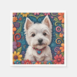 Guardanapo De Papel Westie napkins