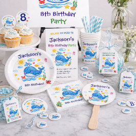 Guardanapo De Papel Whale Theme Summer Kids Birthday Party