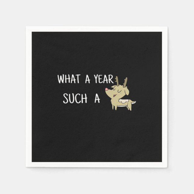 Guardanapo De Papel What A Fun Deer Moment Retro Style  (Frente)