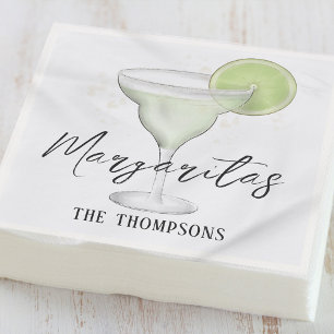 Guardanapo De Papel Whimscolor Watercolor Margarita QR Code Website