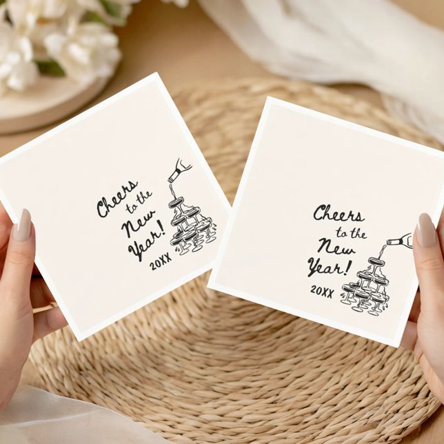 Guardanapo De Papel Whimsical Disco Ball New Year's Eve Party (Criador carregado)