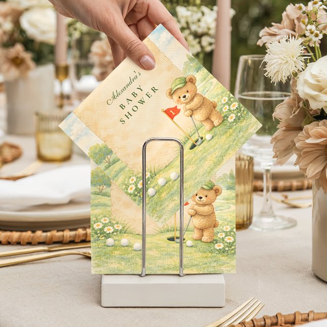 Guardanapo De Papel Whimsical Golf Story Baby Shower (Criador carregado)