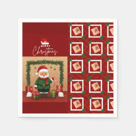 Guardanapo De Papel Whimsical Holiday Cheer Napkin