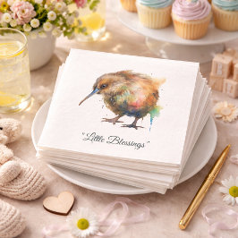 Guardanapo De Papel Whimsical Kiwi Bird Baby Shower | Sweet Pipi