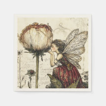 Whimsical Vintage Fairy Floral Sketches Botânicas