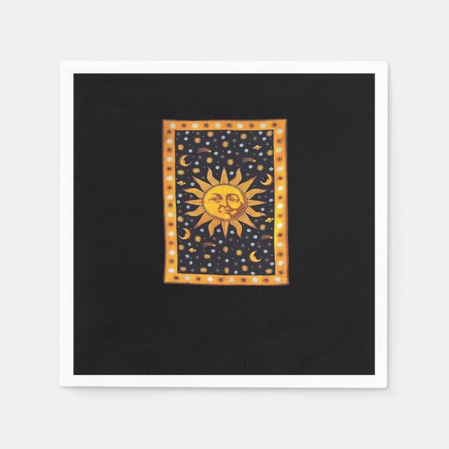 Guardanapo De Papel Whimsigoth 90s Sun e Moon (Frente)