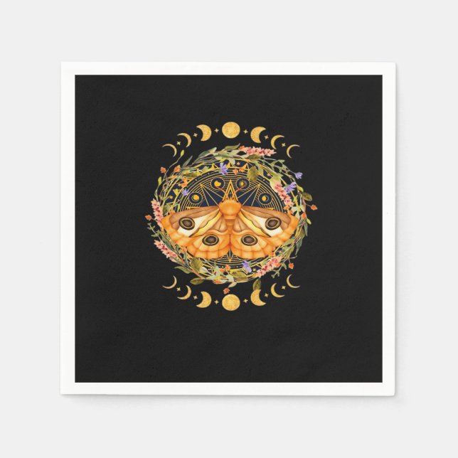 Guardanapo De Papel Whimsigoth Moth Classic (Frente)