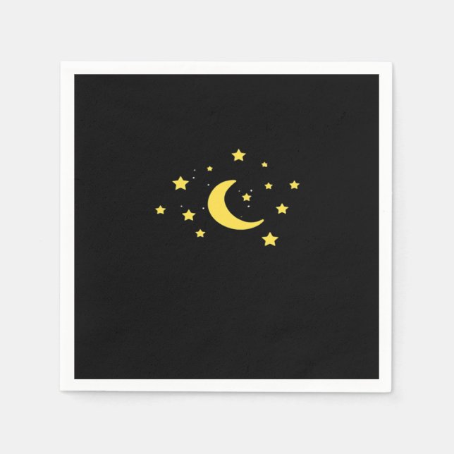 Guardanapo De Papel Whimsigoth Night Sky Sun Moon Witchy (Frente)