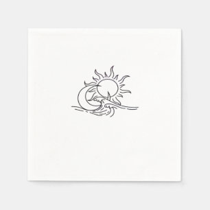 Guardanapo De Papel Whimsigoth Sun Sea Witchy