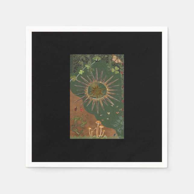 Guardanapo De Papel Whimsigoth Swirl Poster (Frente)