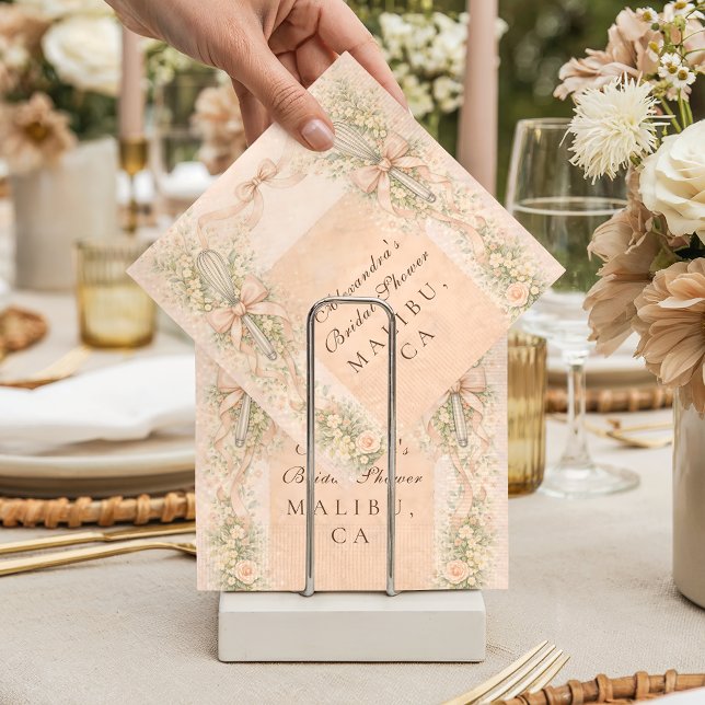 Guardanapo De Papel Whisked Away Kitchen Bridal Shower (Criador carregado)