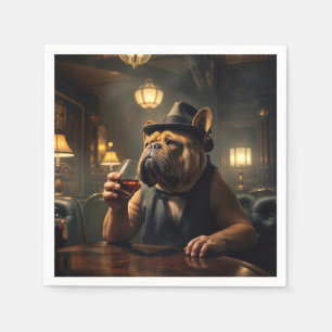 Guardanapo De Papel Whiskey Bebendo em um 1920 SpeEasy