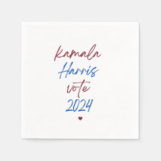 Guardanapo De Papel White Napkins para Kamala Harris 2024