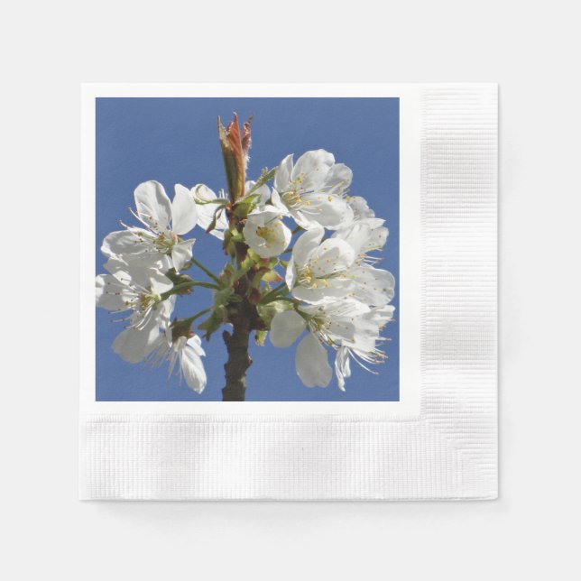 Guardanapo De Papel White Primavera Bloom (Frente)
