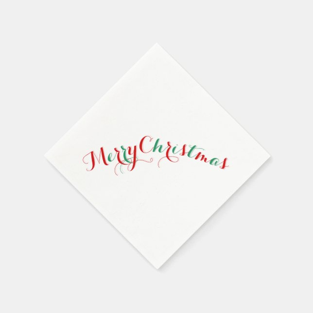Guardanapo De Papel White Red Feliz Livro de Natal Napkins (Canto)