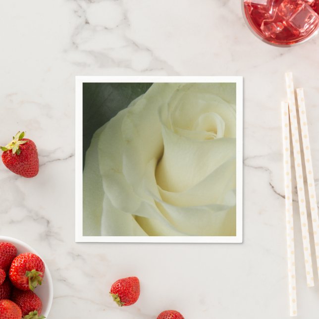 Guardanapo De Papel White Rose Paper Napkins (Insitu)