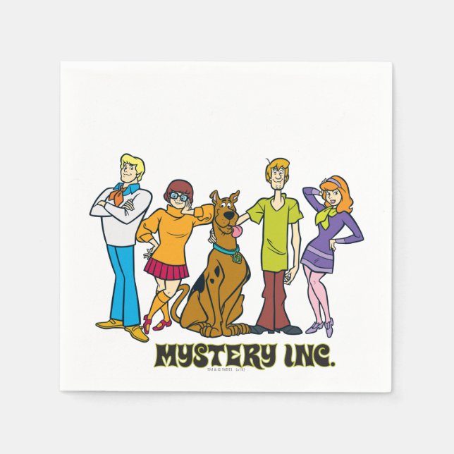 Guardanapo De Papel Whole Gang 12 Mystery Inc (Frente)