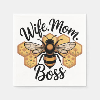Guardanapo De Papel Wife. Mom. Boss