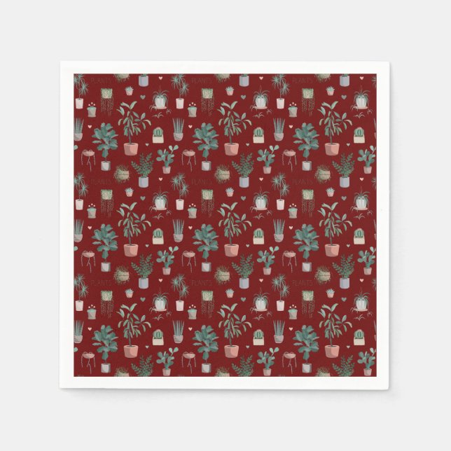 Guardanapo De Papel Wild Cactus Pattern (Frente)