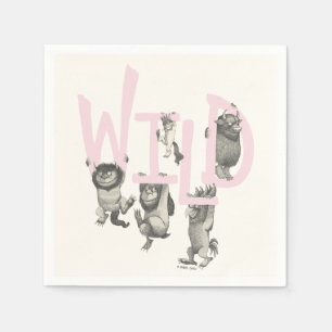 Guardanapo De Papel WILD Coisas Selvagens e Max - Rosa