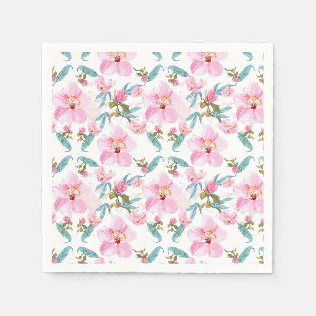 Guardanapo De Papel wild flowers cherry blooming garden (Frente)