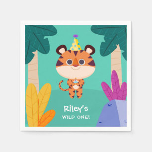 Guardanapo De Papel Wild One Jungle Tiger