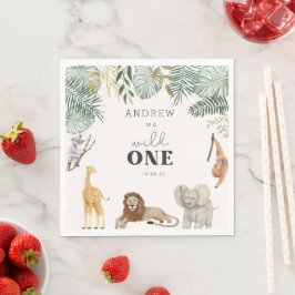 Guardanapo De Papel Wild One Safari Party Napkins
