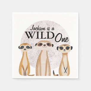 Guardanapo De Papel Wild One Safari Primeiro Aniversário