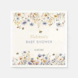 Guardanapo De Papel Wildflower Baby Shower Spring
