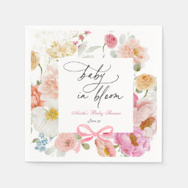 Guardanapo De Papel Wildflower Bloom Chá de fraldas Napkins