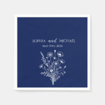 Wildflower Elegance-Wedding- Napkins
