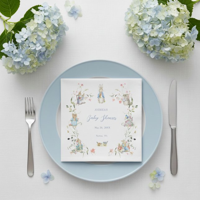 Guardanapo De Papel Wildflower Peter the Rabbit Paper Napkin (Criador carregado)