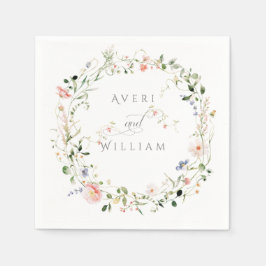 Guardanapo De Papel Wildflower Rustic Boho Floral Wedding