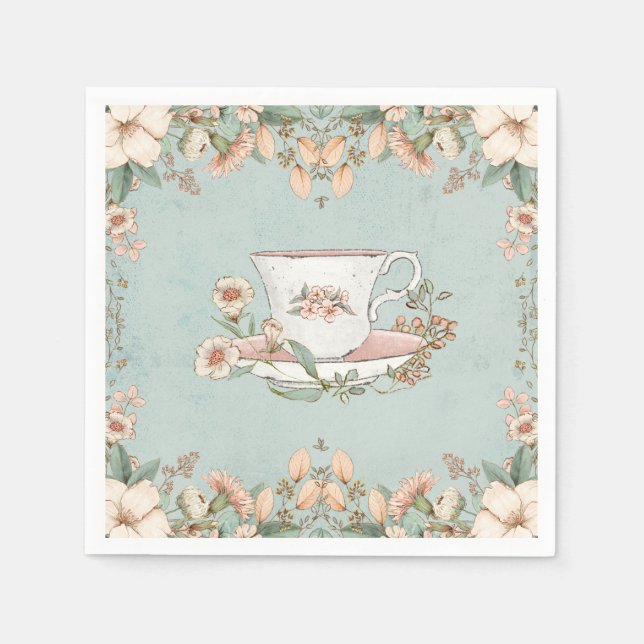 Guardanapo De Papel Wildflower Tea Party Napkins (Frente)