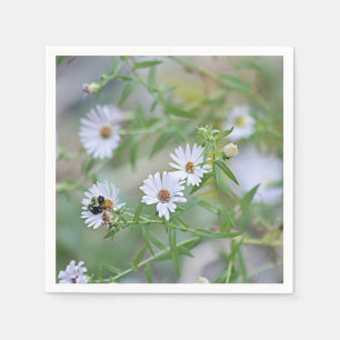 Guardanapo De Papel Wildflowers brancos