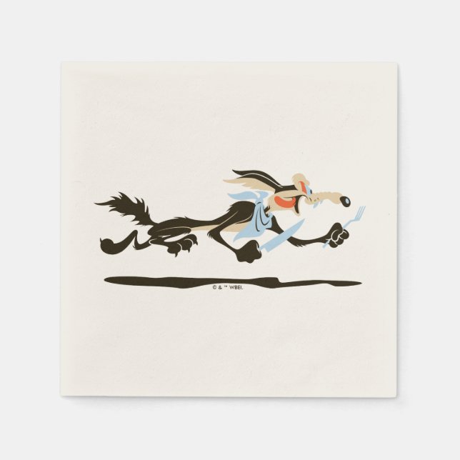 Guardanapo De Papel WILE E. COYOTE™ Chasing dinner (Frente)