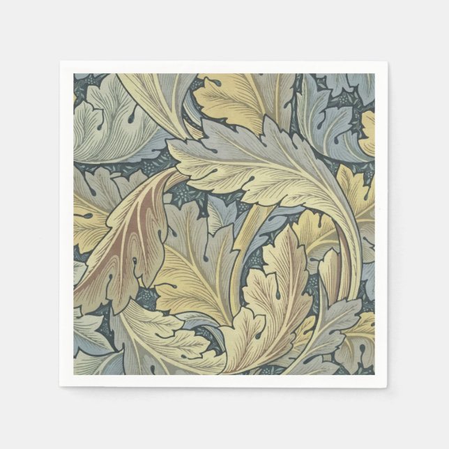 Guardanapo De Papel William Morris Acanthus Deixa Arte Floral Nouveau (Frente)