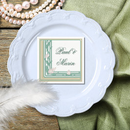 Guardanapo De Papel William Morris Art Deco Vines Verdes Florais