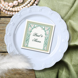 Guardanapo De Papel William Morris Art Deco Vines Verdes Florais