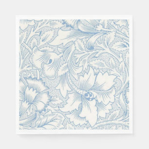 Guardanapo De Papel William Morris, Art Nouveau Elegante Acanto Azul