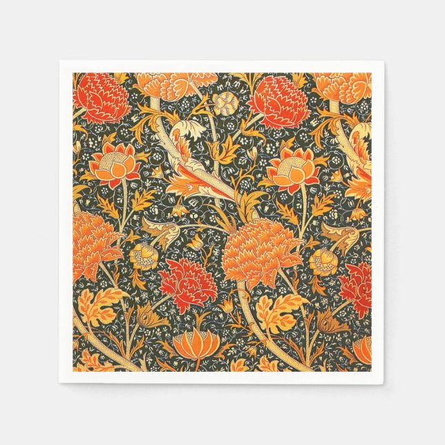 Guardanapo De Papel William Morris Cray Wallpaper Pattern (Frente)