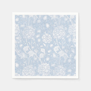 Guardanapo De Papel William Morris Floral Patterno em Azul